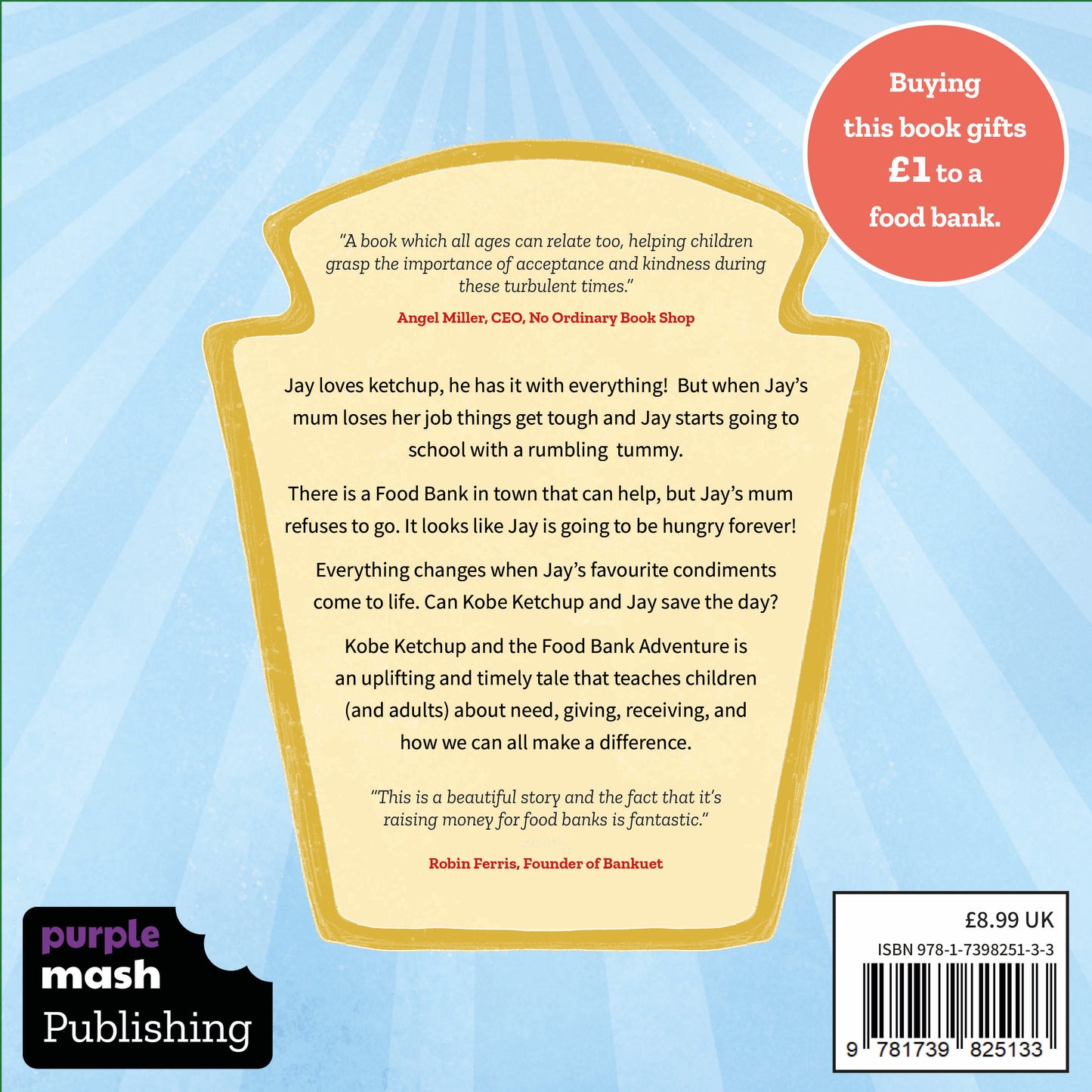 Kobe Ketchup and the Food Bank Adventure | Written by Madelaine Black illustrated by Shirley Waismann