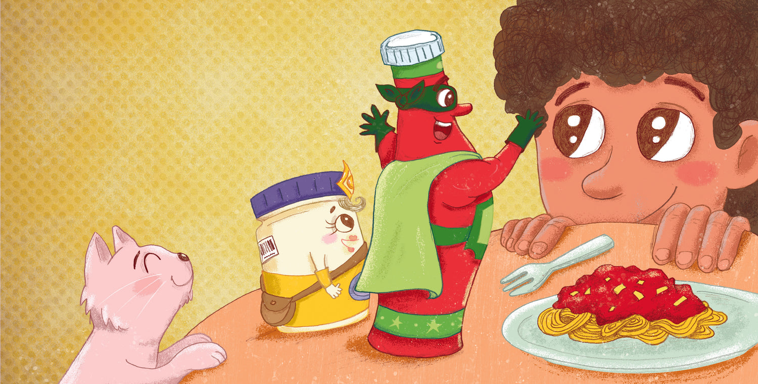 Illustration taken from Kobe Ketchup and the Food Bank Adventure