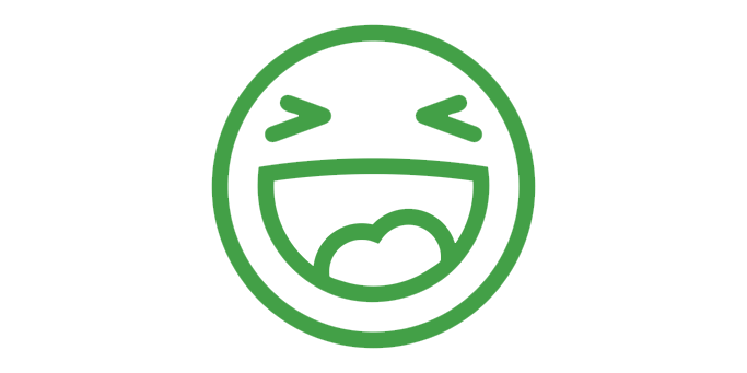 Icon representing jokes and laughter.